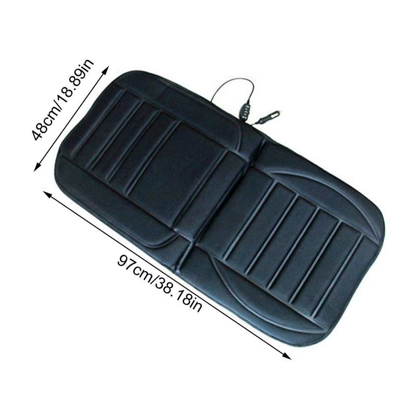 Winter Car Seat Cover Electric Heating Seat Cushion 12V Car Seat Warmer Front Seat Protector Pad Winter Travel Seat Cushion