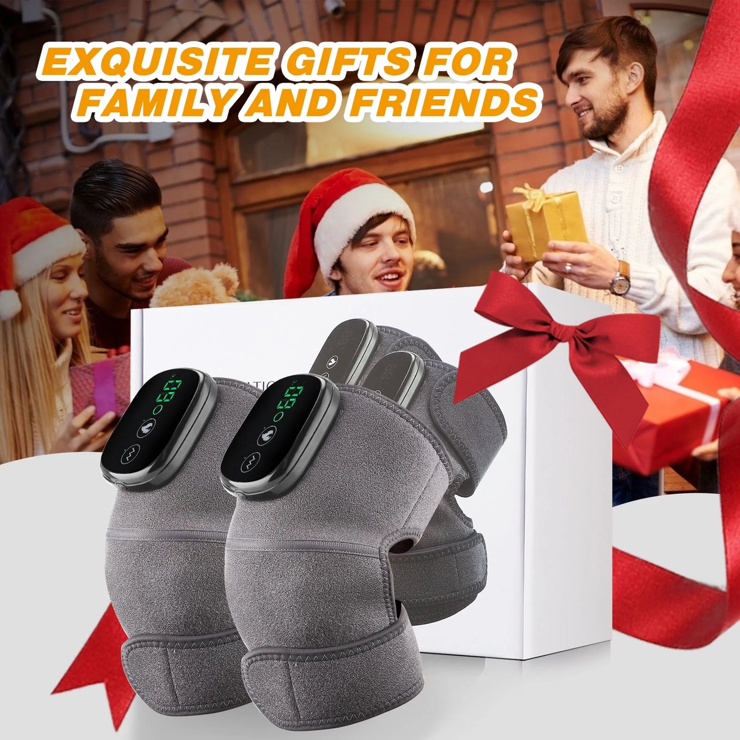 Ultimate Cordless Knee and Shoulder Massager with Heat & Vibration - 3 Adjustable Modes for Ultimate Relaxation