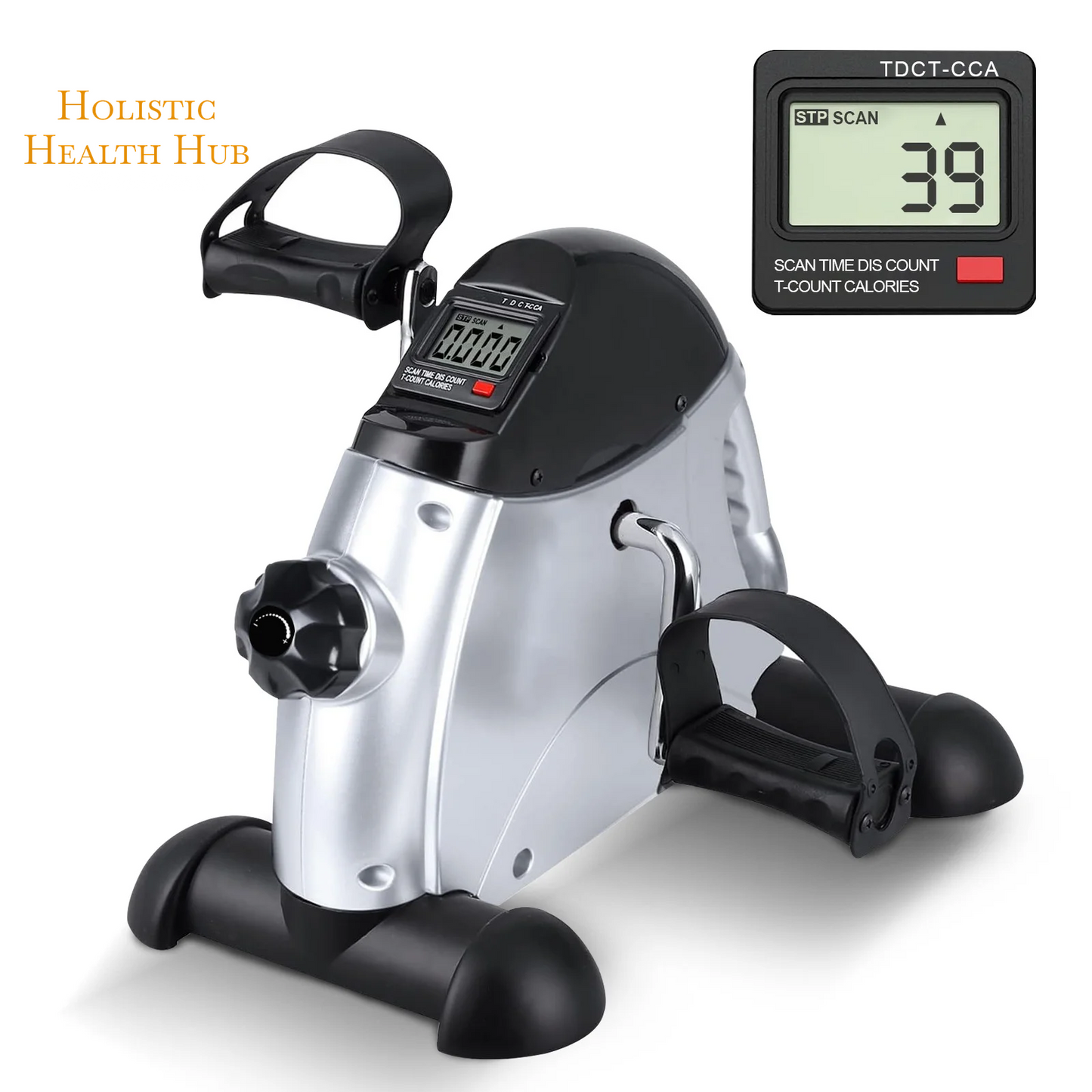 Transform Your Fitness Routine with the Baokaler Under Desk Exercise Bike - Portable Mini Leg and Arm Pedal Exerciser with Digital Display for Home and Office