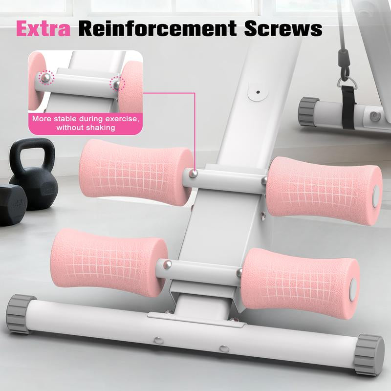 Transform Your Core with the RELIFE SPORTS Adjustable Foldable Ab Trainer Featuring LCD Monitor