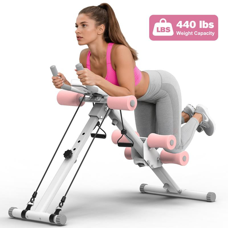 Transform Your Core with the RELIFE SPORTS Adjustable Foldable Ab Trainer Featuring LCD Monitor