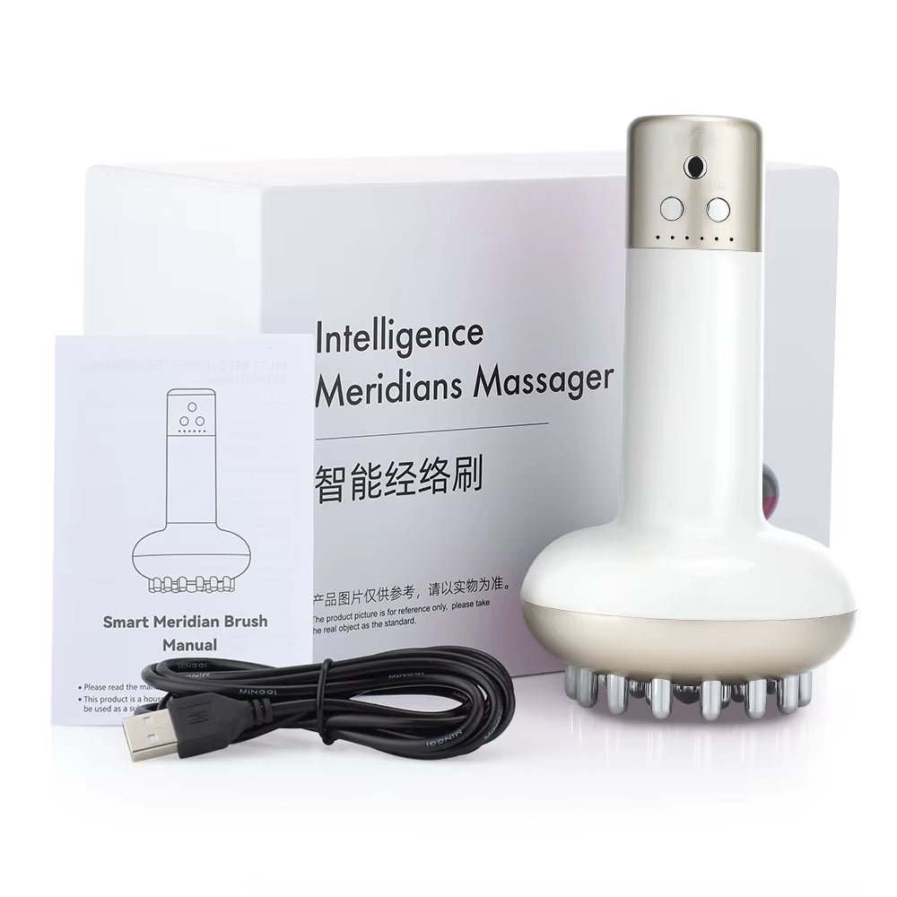 Revolutionary Electric Lymphatic Drainage Massage Machine - Microcurrent Body Brush for Anti-Cellulite and Physiotherapy