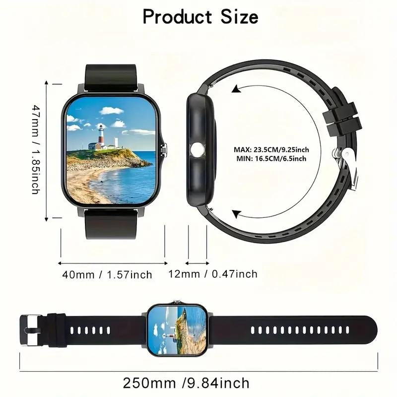 Revolutionary 1.83” Smartwatch for Health Tracking, Calls & Messages - Compatible with iPhone & Android