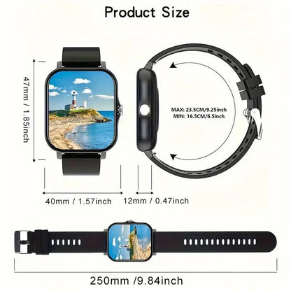 Revolutionary 1.83” Smartwatch for Health Tracking, Calls & Messages - Compatible with iPhone & Android