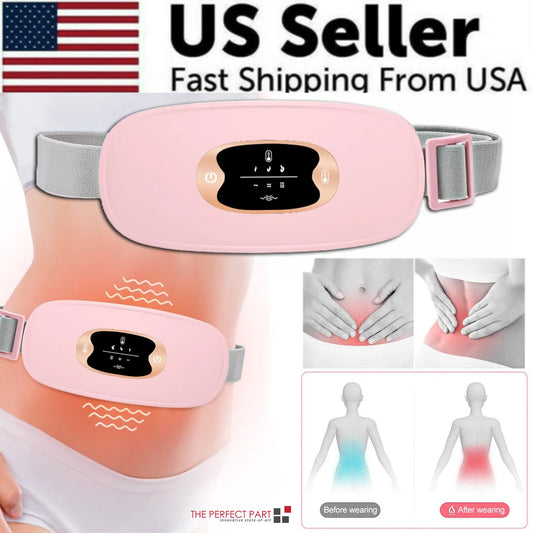 Revolutionary Electric Heating Vibration Pad Belt for Instant Menstrual Pain Relief