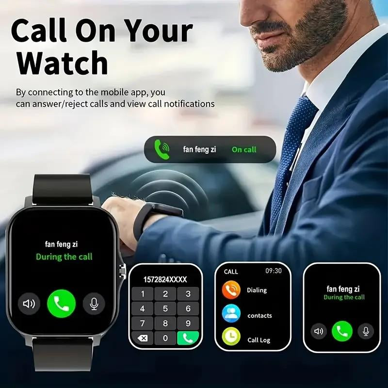 Revolutionary 1.83” Smartwatch for Health Tracking, Calls & Messages - Compatible with iPhone & Android