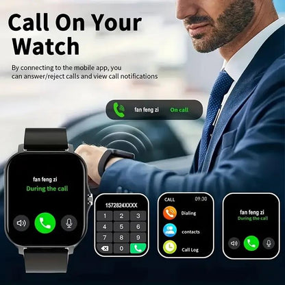 Revolutionary 1.83” Smartwatch for Health Tracking, Calls & Messages - Compatible with iPhone & Android