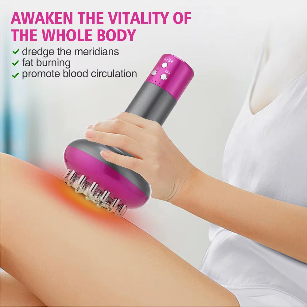 Revolutionary Electric Lymphatic Drainage Massage Machine - Microcurrent Body Brush for Anti-Cellulite and Physiotherapy