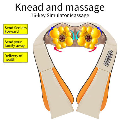 Ultimate Cordless Neck and Back Massager with Heat - 4D Shiatsu Relief for Pain, Perfect Gift for Mom and Dad!