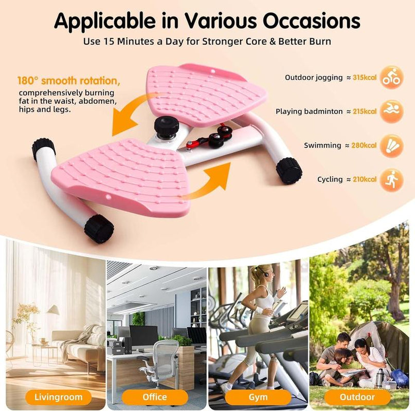 X-COOL Waist Twist Machine | Core, Abs & Cardio Trainer for Home Workouts