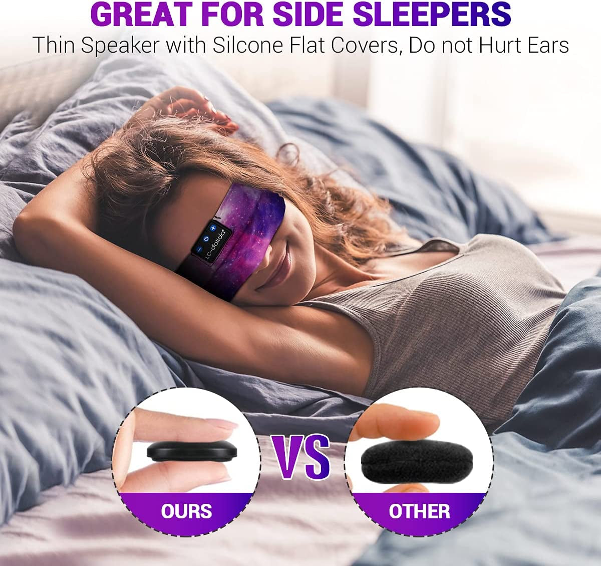 Experience Ultimate Comfort with Bluetooth Sleep Headphones Headband - Perfect for Side Sleepers and Relaxation