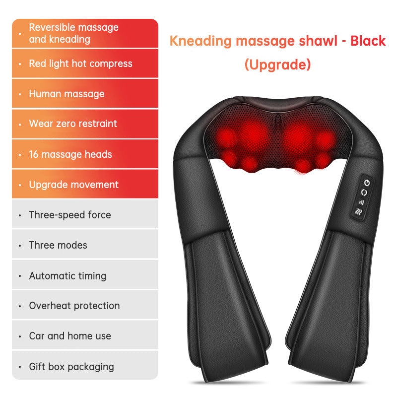 Ultimate Cordless Neck and Back Massager with Heat - 4D Shiatsu Relief for Pain, Perfect Gift for Mom and Dad!