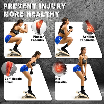 Adjustable Slant Board for Strength, Balance & Calf Stretching | Home Fitness Tool