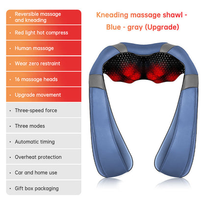 Ultimate Cordless Neck and Back Massager with Heat - 4D Shiatsu Relief for Pain, Perfect Gift for Mom and Dad!