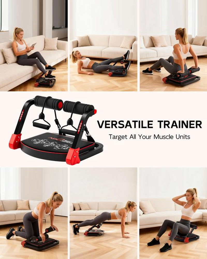 HOPHORSE Sit-Up & Ab Crunch Machine | Portable Core Trainer for Home Workouts