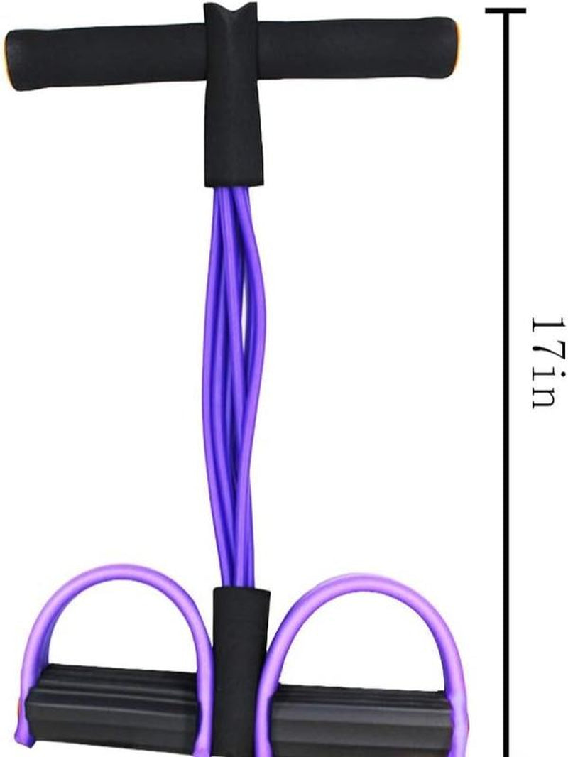 Multifunction Rope, 6-Tube Elastic Yoga Pedal Puller Resistance Band, Natural Latex Rope Fitness Equipment, for Abdomen/Waist/Arm/Leg Stretching Slimming Training