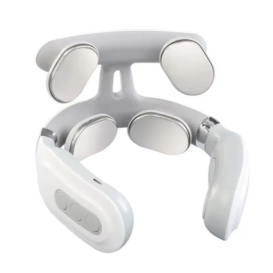 Transform Your Relaxation Routine with the Intelligent Electric Neck Massage Instrument - Rechargeable, Heating, and Magnetic Pulse Technology