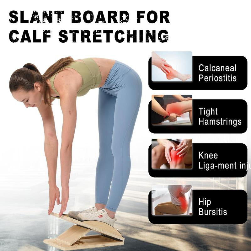 Adjustable Slant Board for Strength, Balance & Calf Stretching | Home Fitness Tool