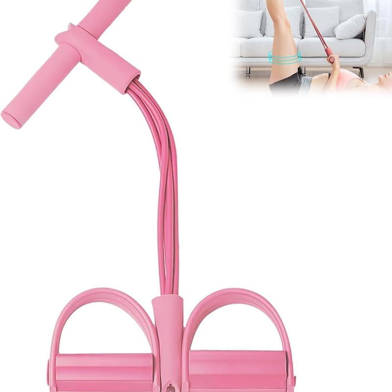 Multifunction Rope, 6-Tube Elastic Yoga Pedal Puller Resistance Band, Natural Latex Rope Fitness Equipment, for Abdomen/Waist/Arm/Leg Stretching Slimming Training
