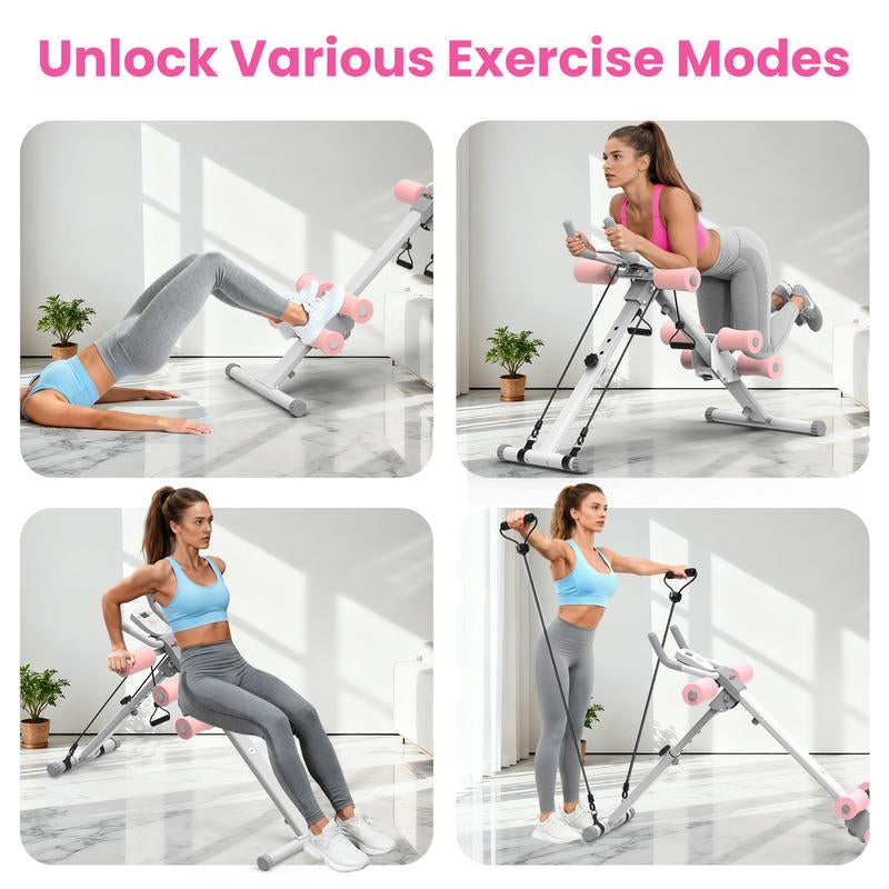 Transform Your Core with the RELIFE SPORTS Adjustable Foldable Ab Trainer Featuring LCD Monitor