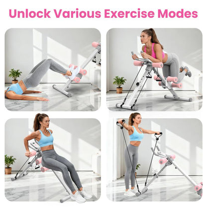 Transform Your Core with the RELIFE SPORTS Adjustable Foldable Ab Trainer Featuring LCD Monitor
