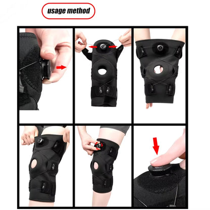 Ultimate Knee Brace for Men and Women - Adjustable Hinged Support with Side Stabilizers for Arthritis Relief and Injury Recovery