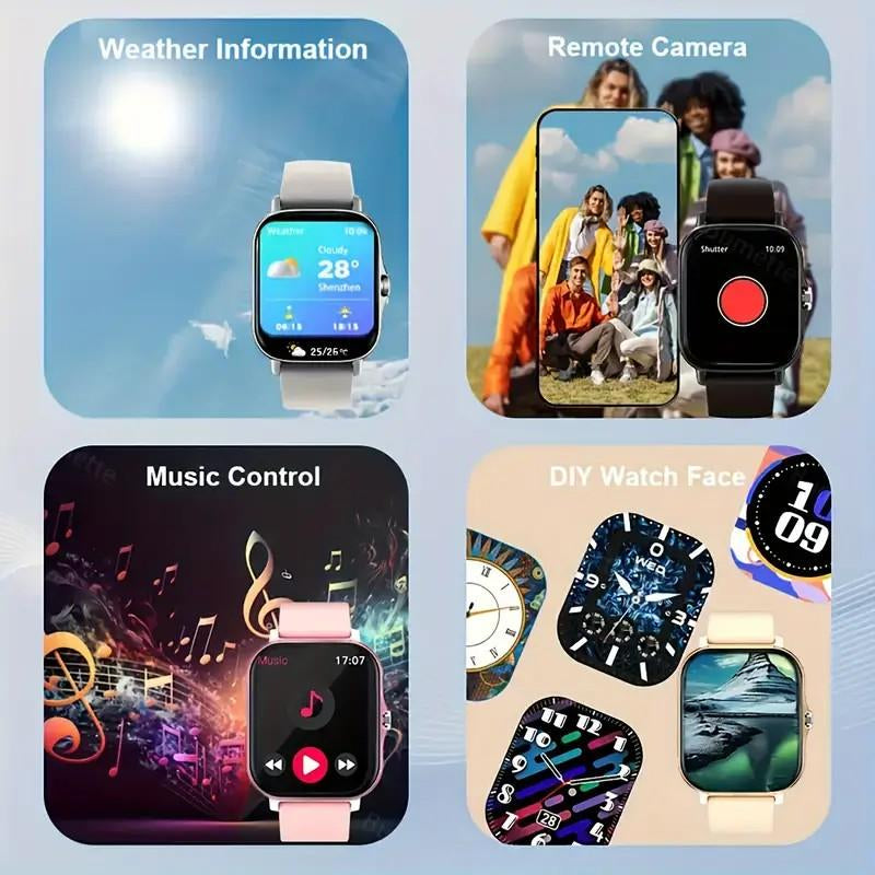 Revolutionary 1.83” Smartwatch for Health Tracking, Calls & Messages - Compatible with iPhone & Android