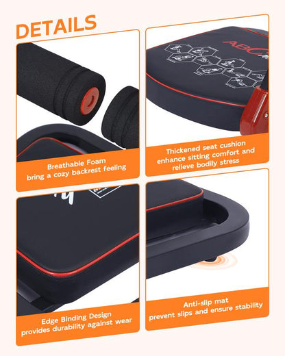 HOPHORSE Sit-Up & Ab Crunch Machine | Portable Core Trainer for Home Workouts