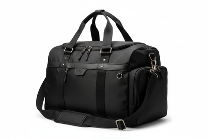 " O  black" Stylish Travel Duffel Bag for Gym, Weekend Trips & Carry-On