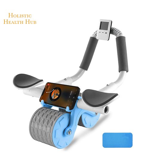 Automatic Rebound Ab Roller 2025 with Timer & Elbow Support