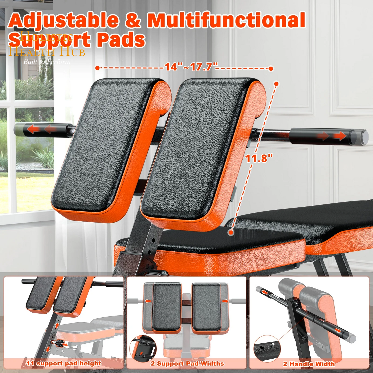 Transform Your Home Gym with the GIKPAL 8-Position Multi-Functional Weight Bench - Supports Up to 1000lbs for Ultimate Full Body Workouts!