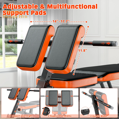 Transform Your Home Gym with the GIKPAL 8-Position Multi-Functional Weight Bench - Supports Up to 1000lbs for Ultimate Full Body Workouts!