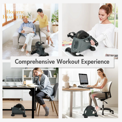 Transform Your Fitness Routine with the Baokaler Under Desk Exercise Bike - Portable Mini Leg and Arm Pedal Exerciser with Digital Display for Home and Office