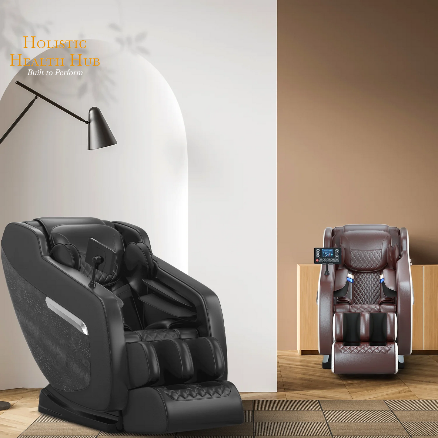 Zero Gravity Shiatsu Massage Chair with Heat & Foot Rollers