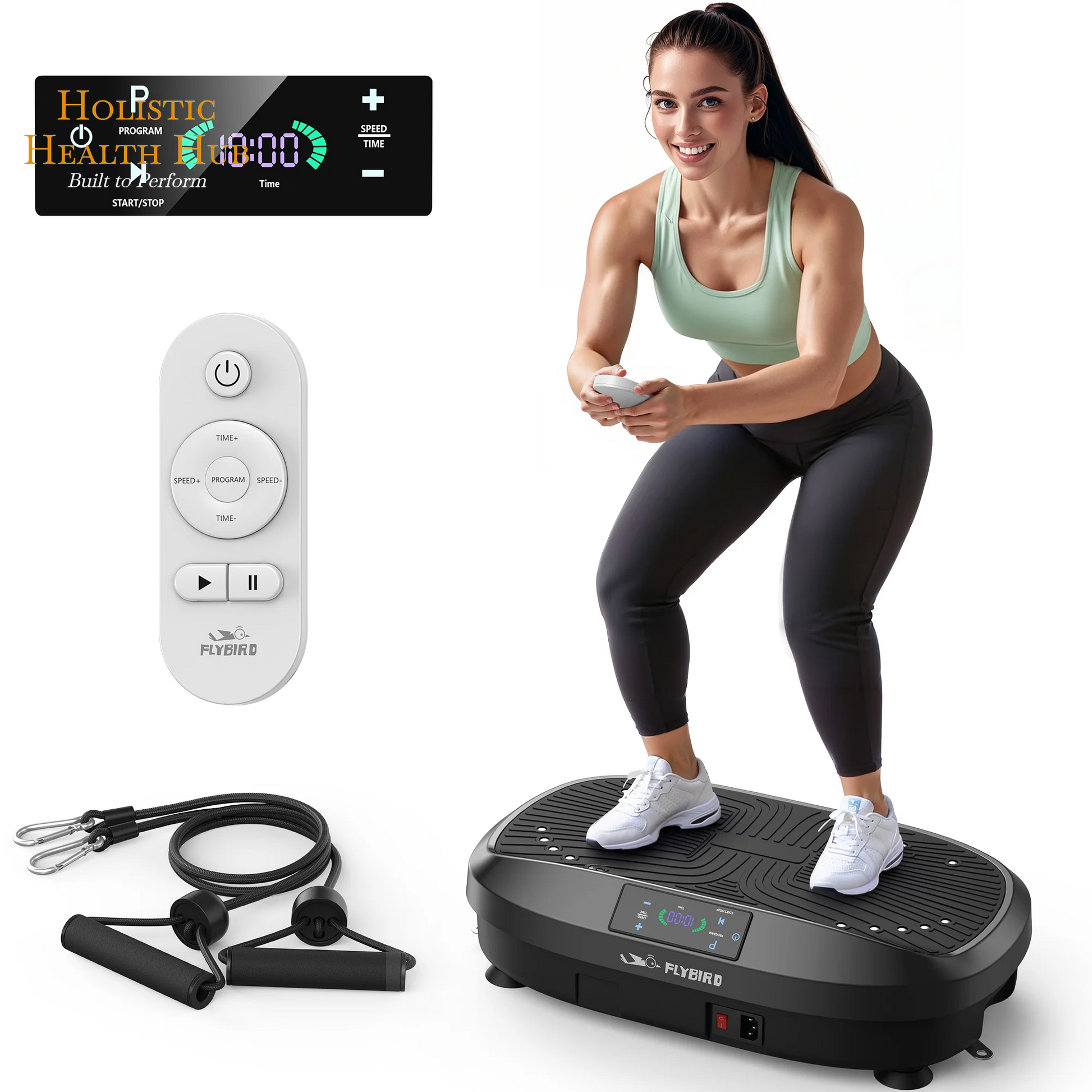 Transform Your Fitness Journey with the FLYBIRD Vibration Plate: The Ultimate Whole Body Workout Platform with Resistance Bands for Enhanced Health and Wellness