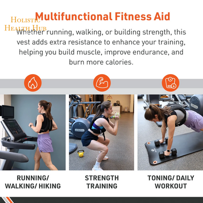 Boost Strength & Endurance with the 10 lb Adjustable Weighted Vest