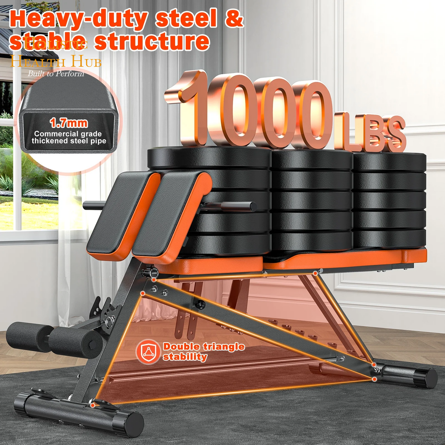 Transform Your Home Gym with the GIKPAL 8-Position Multi-Functional Weight Bench - Supports Up to 1000lbs for Ultimate Full Body Workouts!