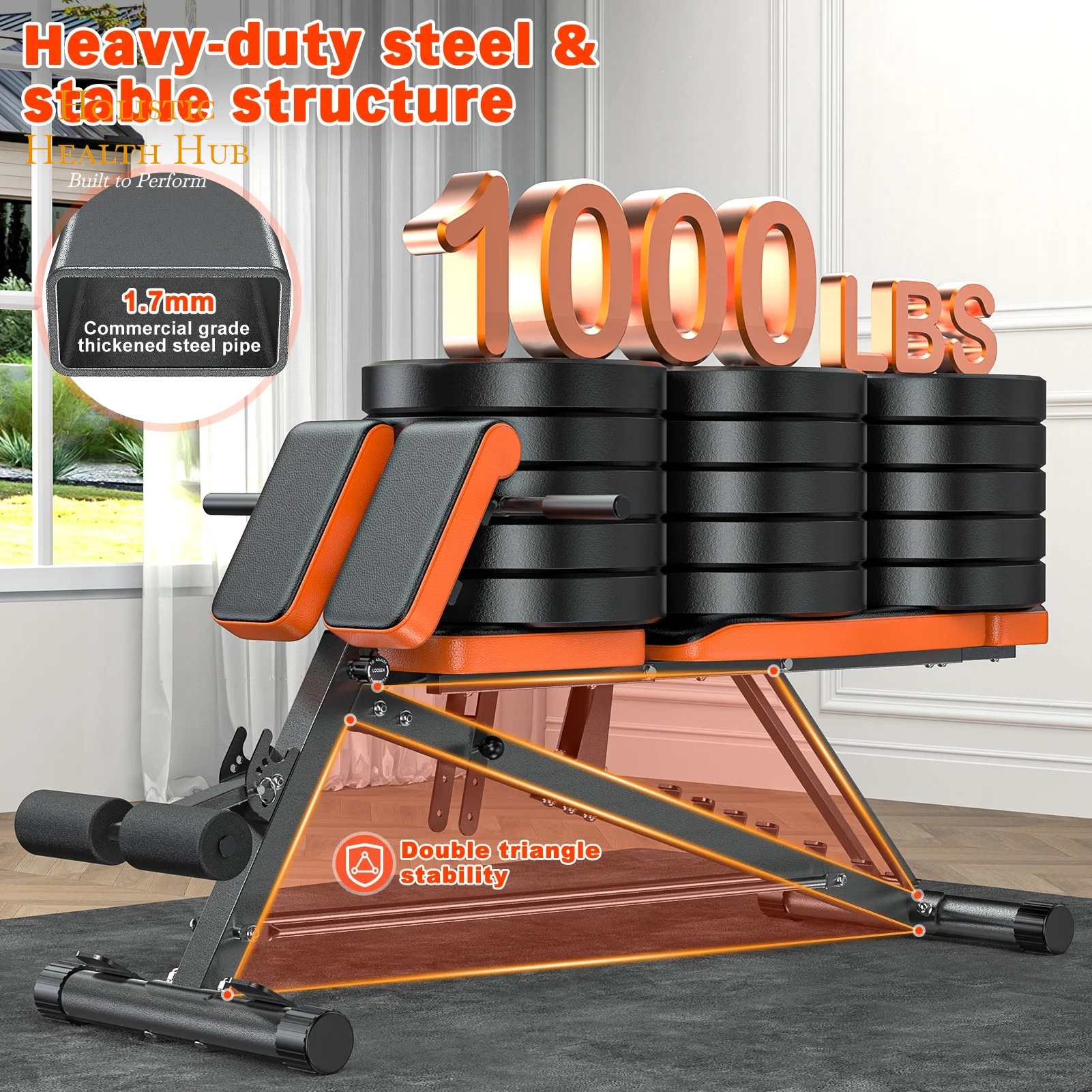 Transform Your Home Gym with the GIKPAL 8-Position Multi-Functional Weight Bench - Supports Up to 1000lbs for Ultimate Full Body Workouts!