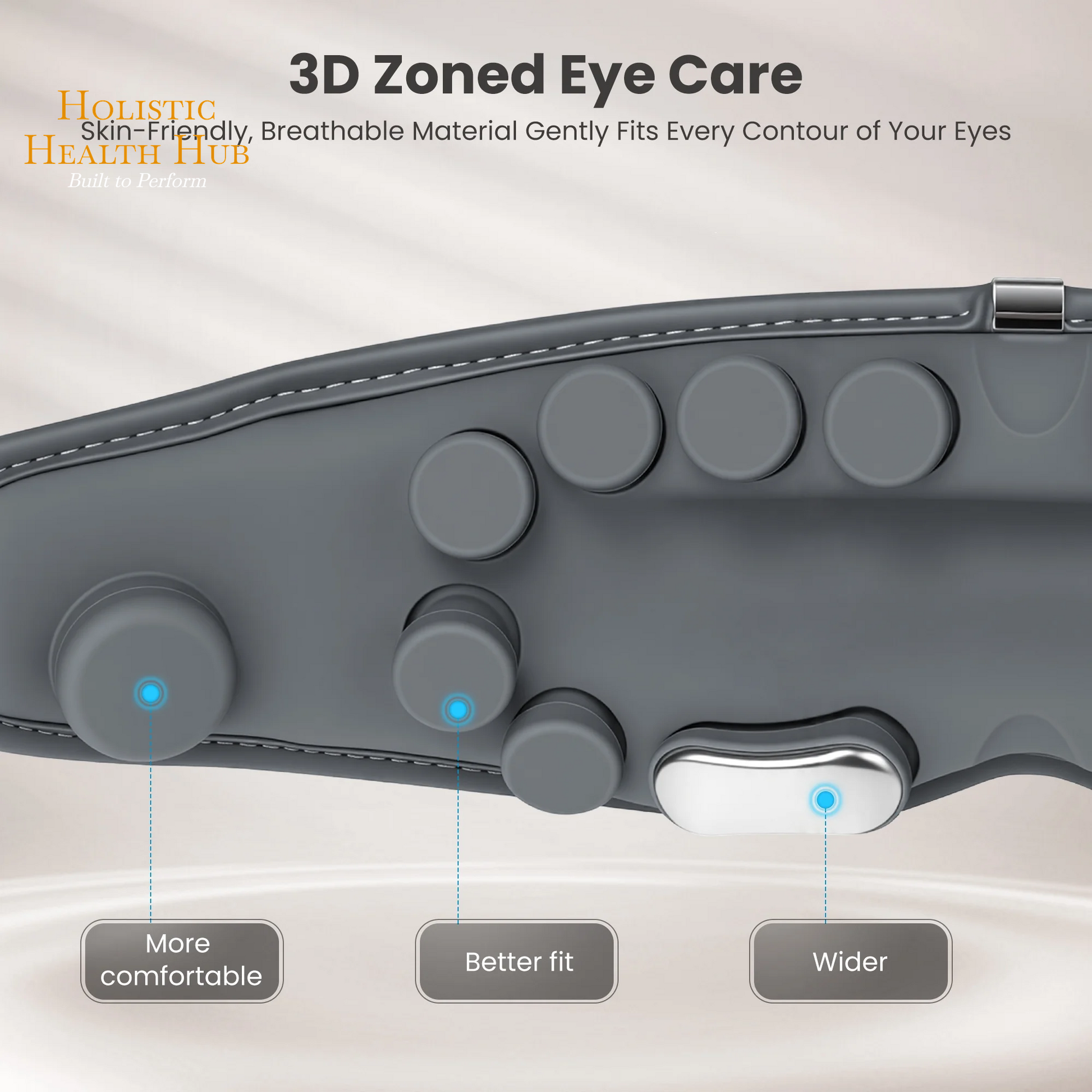 Revitalize Your Eyes with the Maxkare Rechargeable Eye Massager - Experience Heat, Vibration & Air Pressure Relief for Eye Strain, Dry Eyes & Headaches in a Portable Shiatsu Design