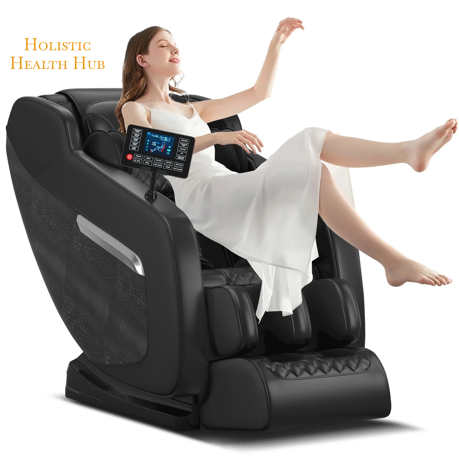 Zero Gravity Shiatsu Massage Chair with Heat & Foot Rollers