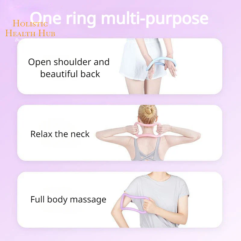 Set of 2 Yoga Rings for Pilates, Stretching & Home Workouts