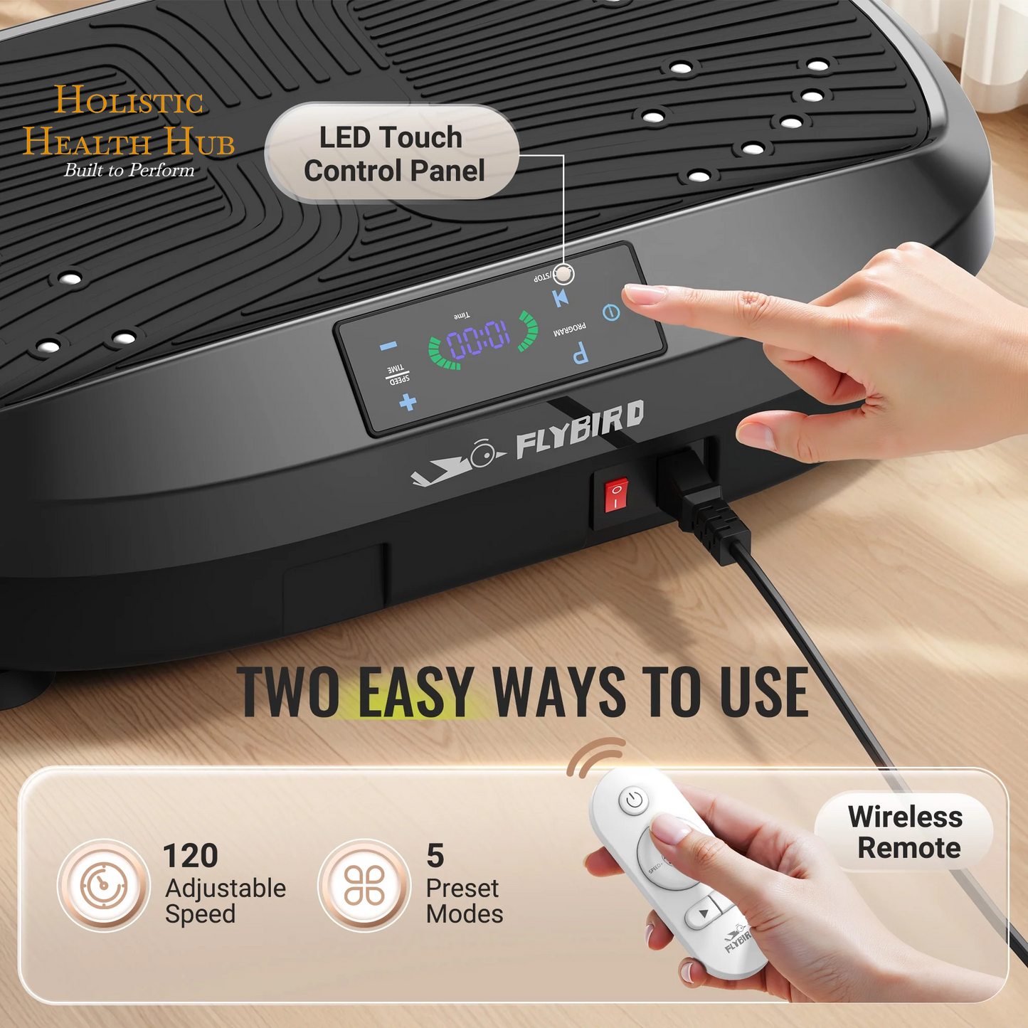 Transform Your Fitness Journey with the FLYBIRD Vibration Plate: The Ultimate Whole Body Workout Platform with Resistance Bands for Enhanced Health and Wellness