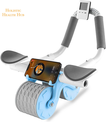 Automatic Rebound Ab Roller 2025 with Timer & Elbow Support