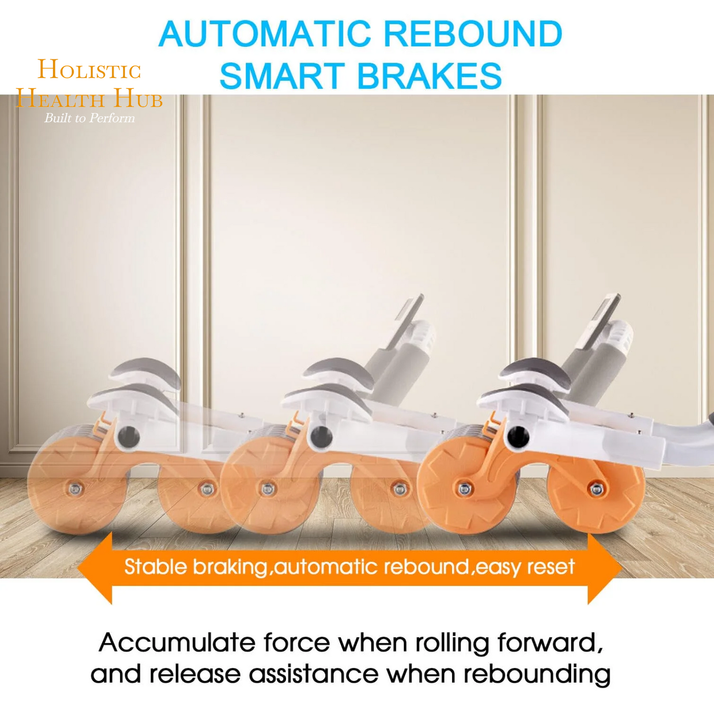 Automatic Rebound Ab Roller 2025 with Timer & Elbow Support