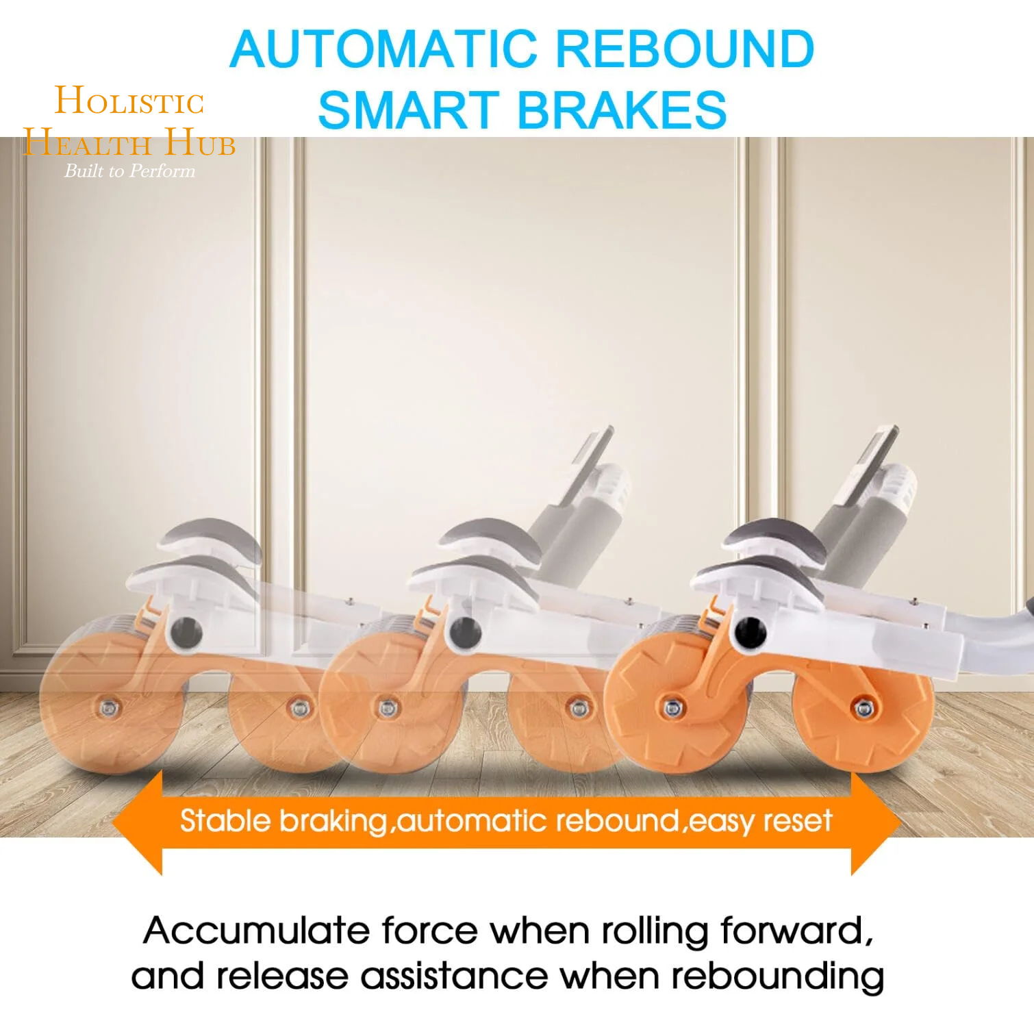 Automatic Rebound Ab Roller 2025 with Timer & Elbow Support