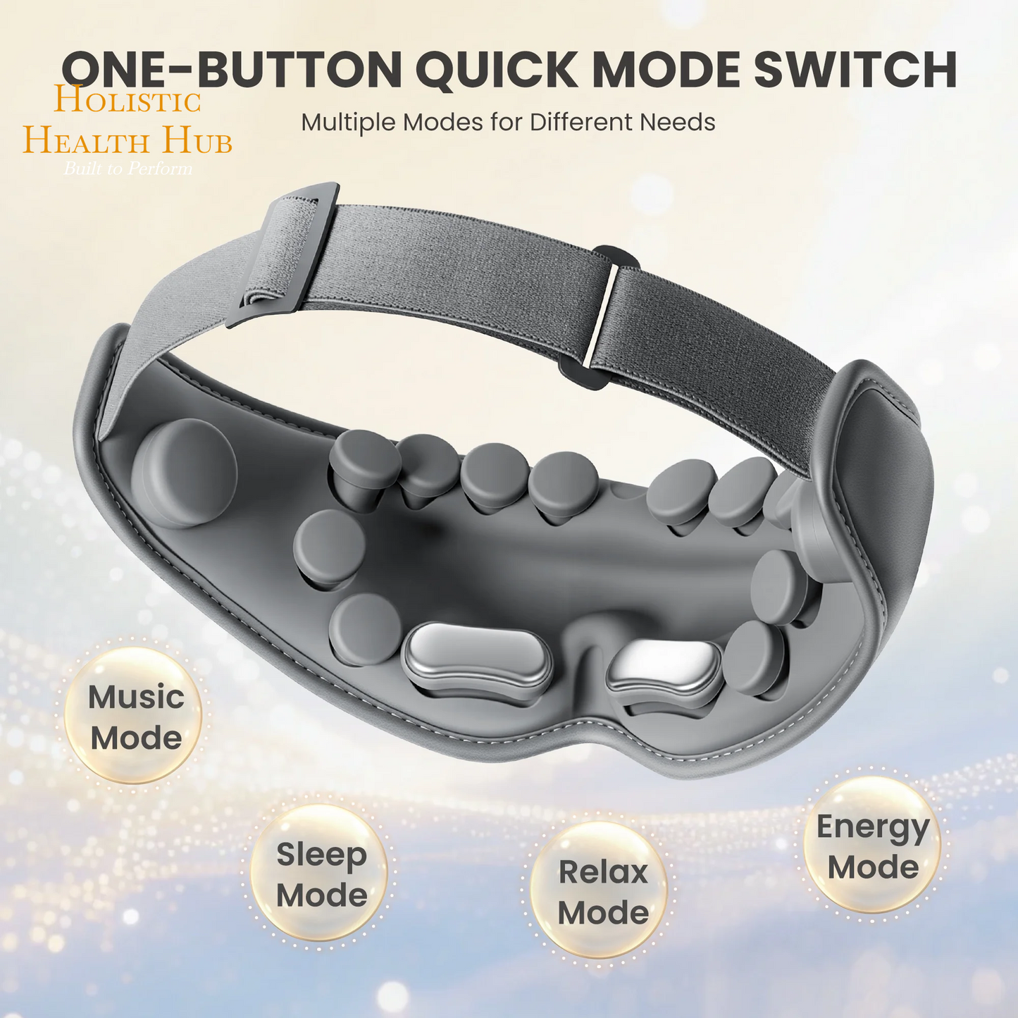 Revitalize Your Eyes with the Maxkare Rechargeable Eye Massager - Experience Heat, Vibration & Air Pressure Relief for Eye Strain, Dry Eyes & Headaches in a Portable Shiatsu Design