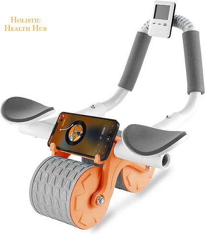 Automatic Rebound Ab Roller 2025 with Timer & Elbow Support