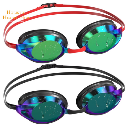 Swim Goggles - 2 Pack, Anti-Fog, Leak-Proof, UV Protection Silicone Goggles for Teens, Youth, Adults, Men & Women
